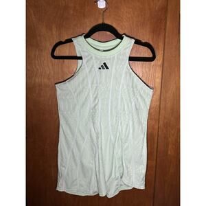 Size M- Adidas Women's Tennis Airchill Pro Dress, Semi Green Spark/ Green Spark.